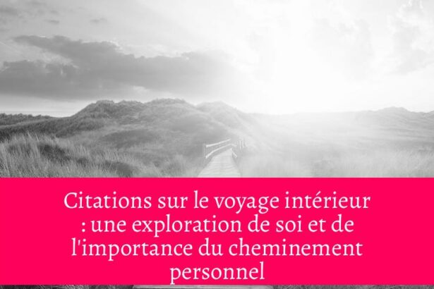 Citations sur le voyage intérieur : une exploration de soi et de l'importance du cheminement personnel