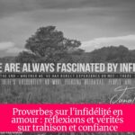 Proverbes sur l'infidélité en amour : réflexions et vérités sur trahison et confiance