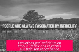 Proverbes sur l'infidélité en amour : réflexions et vérités sur trahison et confiance