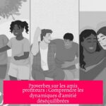 Proverbes sur les amis profiteurs : Comprendre les dynamiques d'amitié déséquilibrées