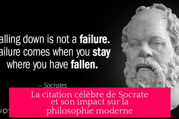 La citation célèbre de Socrate et son impact sur la philosophie moderne