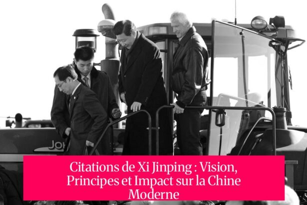 Citations de Xi Jinping : Vision, Principes et Impact sur la Chine Moderne