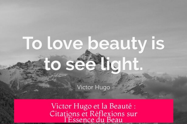 Victor Hugo et la Beauté : Citations et Réflexions sur l'Essence du Beau
