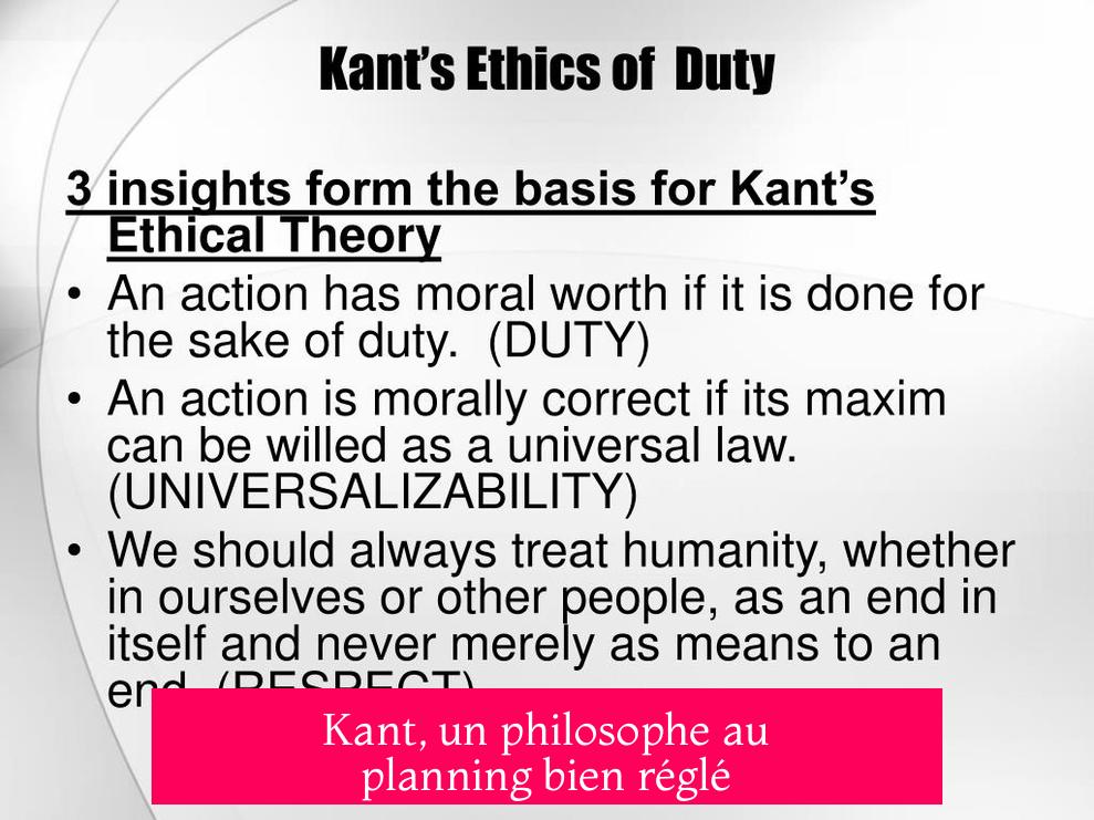 Kant, un philosophe au planning bien réglé