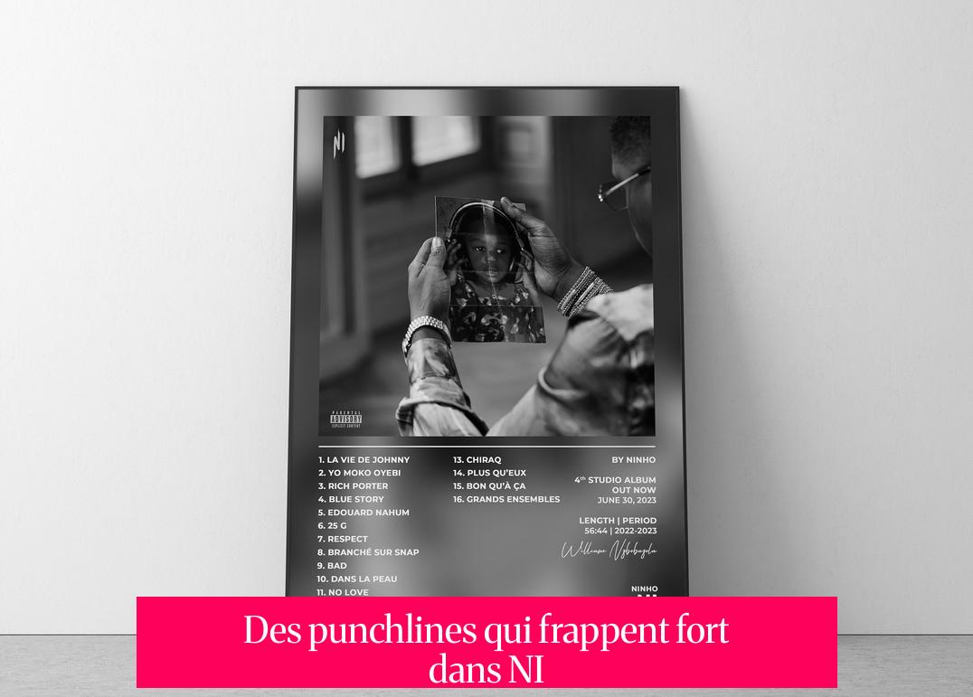 Des punchlines qui frappent fort dans NI