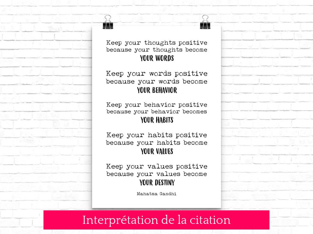 Interprétation de la citation