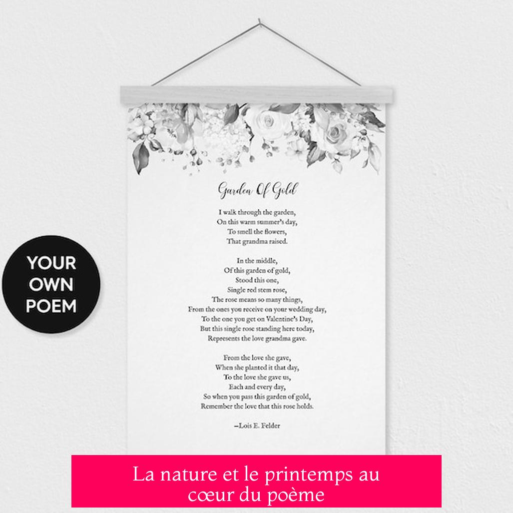 La nature et le printemps au cœur du poème