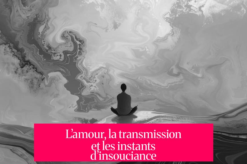 L’amour, la transmission et les instants d’insouciance