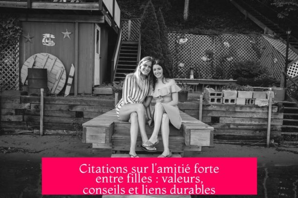 Citations sur l’amitié forte entre filles : valeurs, conseils et liens durables