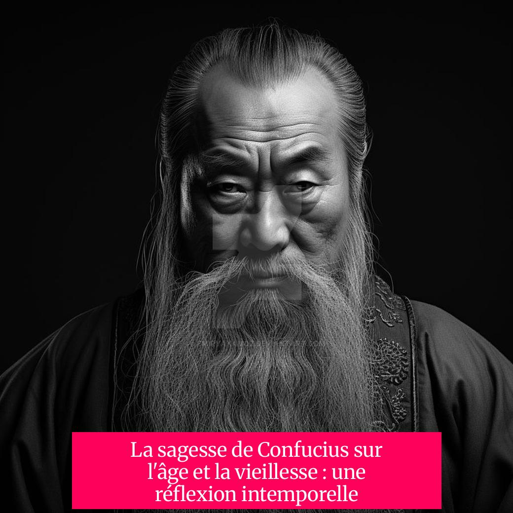 La sagesse de Confucius sur l'âge et la vieillesse : une réflexion intemporelle