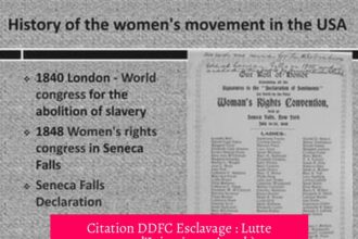 Citation DDFC Esclavage : Lutte contre l’Injustice et Appel à l’Émancipation des Femmes