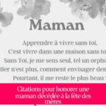 Citations pour honorer une maman décédée à la fête des mères