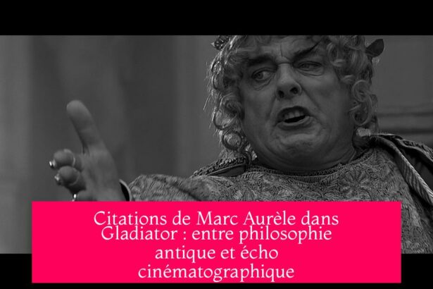 Citations de Marc Aurèle dans Gladiator : entre philosophie antique et écho cinématographique