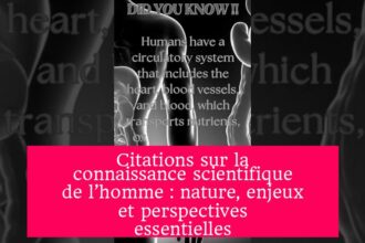 Citations sur la connaissance scientifique de l’homme : nature, enjeux et perspectives essentielles