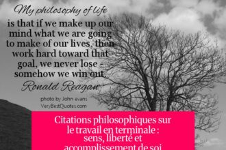 Citations philosophiques sur le travail en terminale : sens, liberté et accomplissement de soi