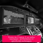 Portée du Citation X en milles nautiques : performance et spécificités techniques