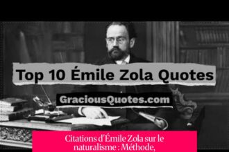 Citations d'Émile Zola sur le naturalisme : Méthode, engagement et héritage littéraire