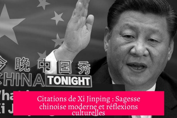 Citations de Xi Jinping : Sagesse chinoise moderne et réflexions culturelles