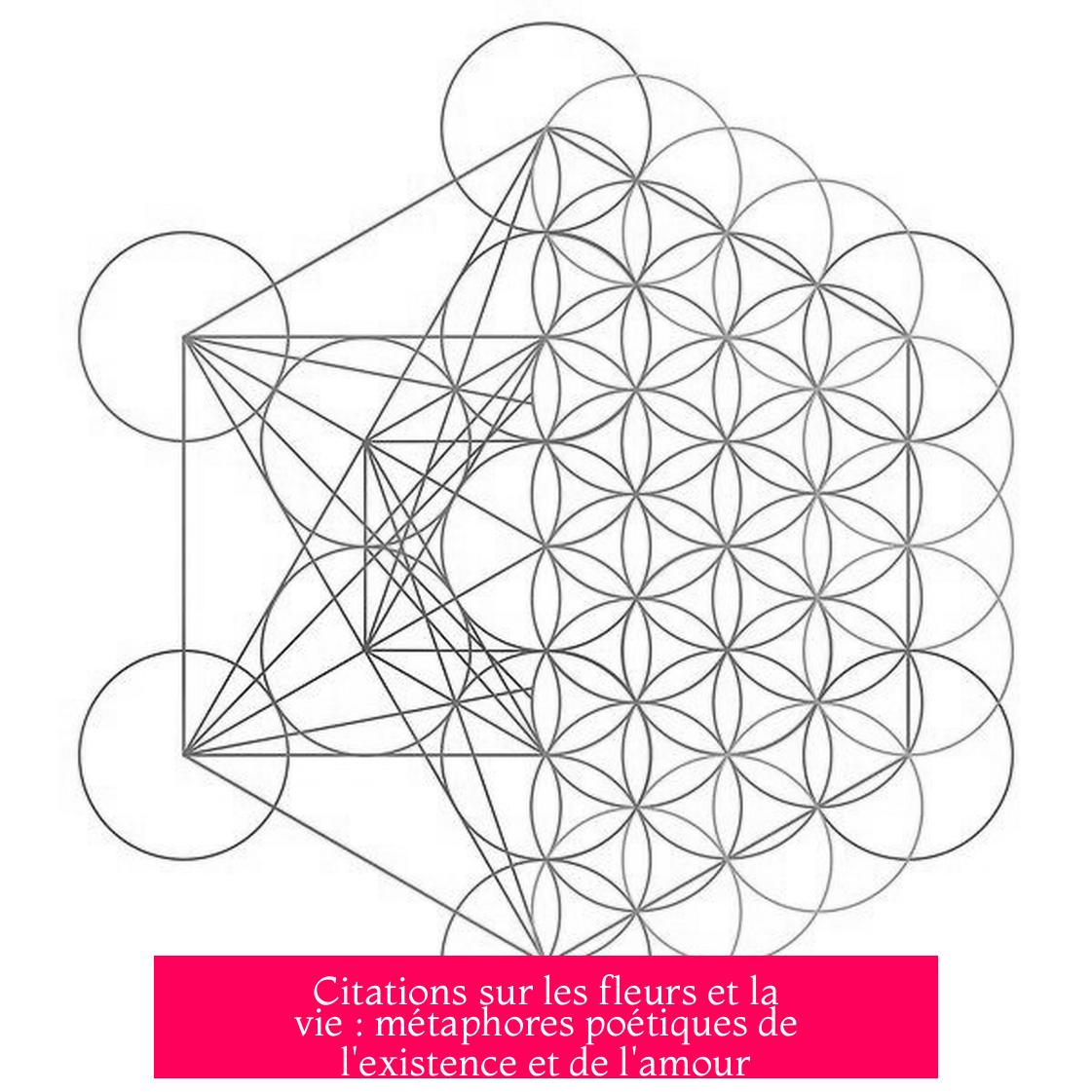 Citations sur les fleurs et la vie : métaphores poétiques de l'existence et de l'amour
