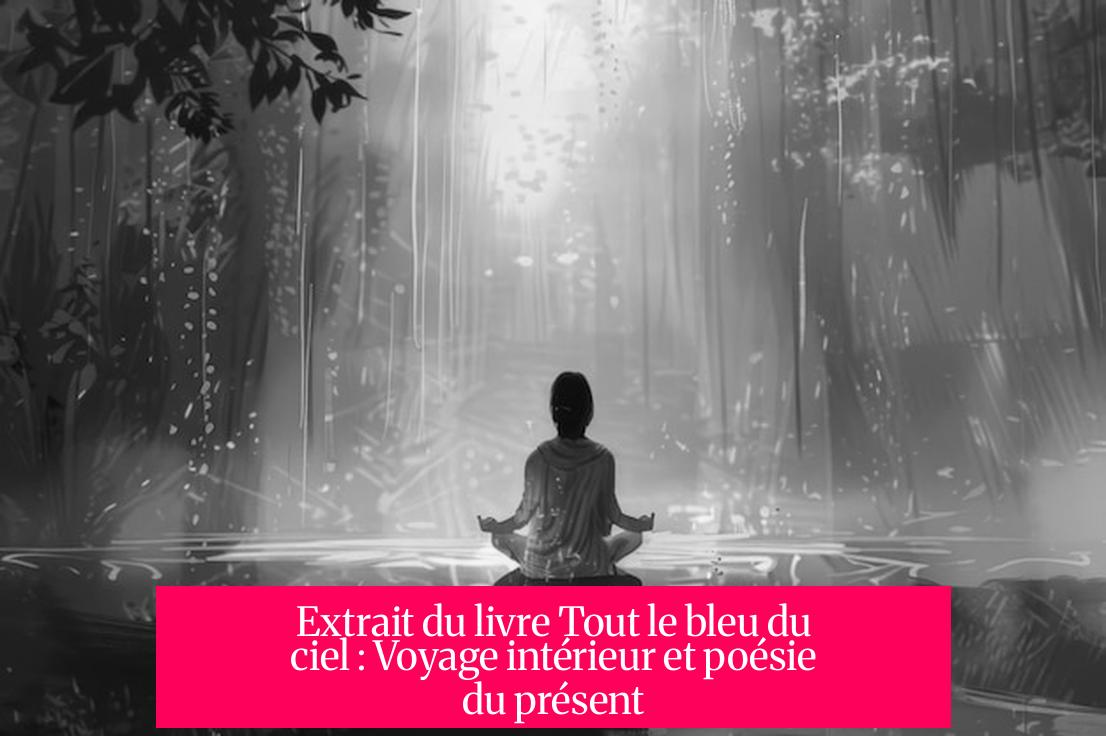 Extrait du livre Tout le bleu du ciel : Voyage intérieur et poésie du présent