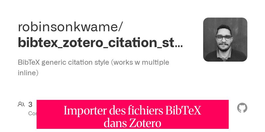 Importer des fichiers BibTeX dans Zotero