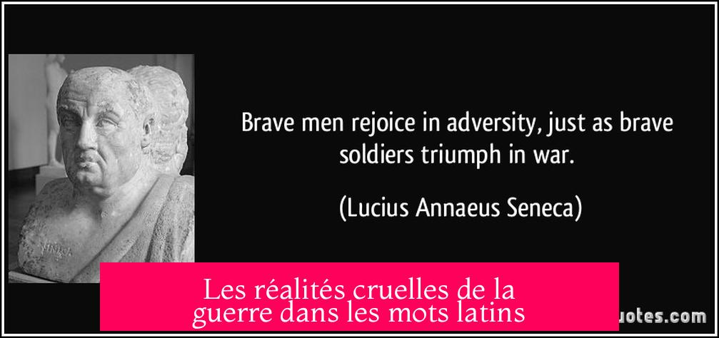 Les réalités cruelles de la guerre dans les mots latins