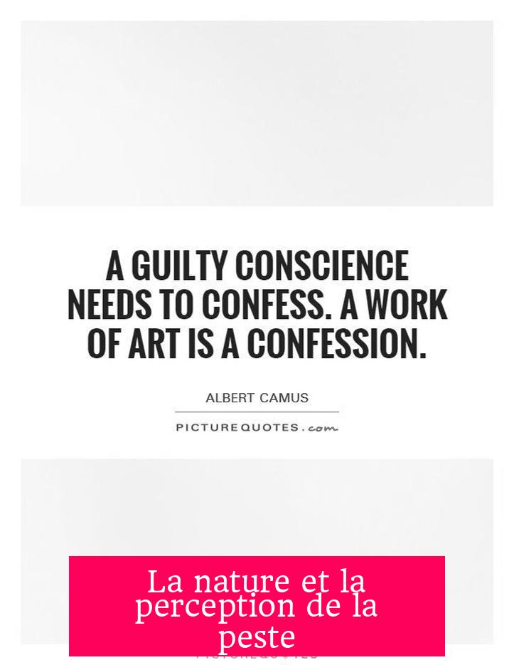 La nature et la perception de la peste