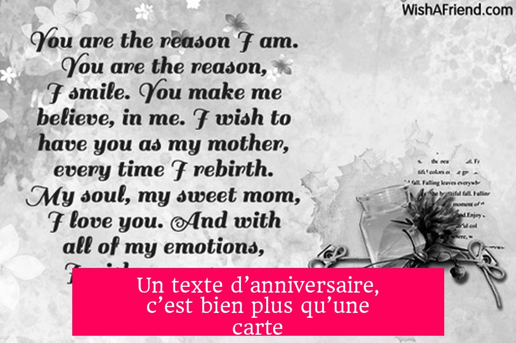 Un texte d’anniversaire, c’est bien plus qu’une carte