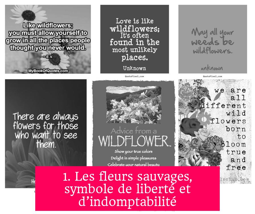 1. Les fleurs sauvages, symbole de liberté et d’indomptabilité