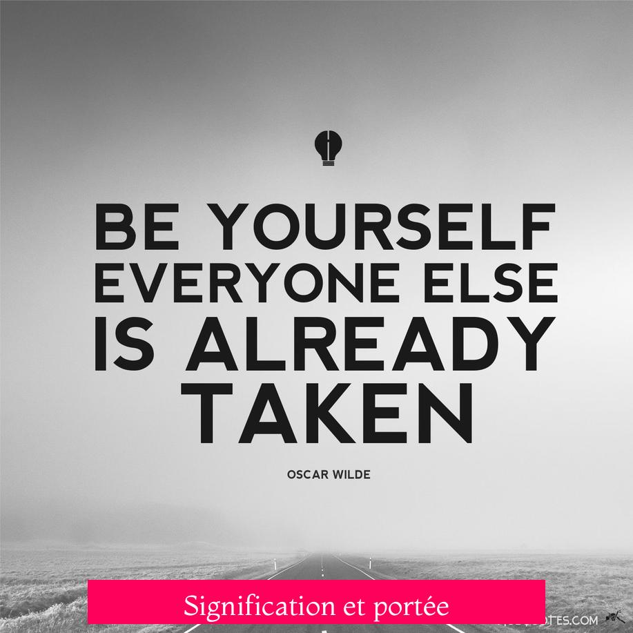Signification et portée