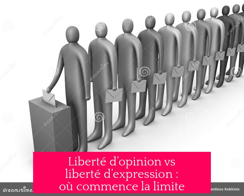 Liberté d’opinion vs liberté d’expression : où commence la limite ?