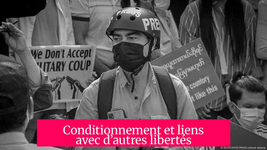 Conditionnement et liens avec d’autres libertés