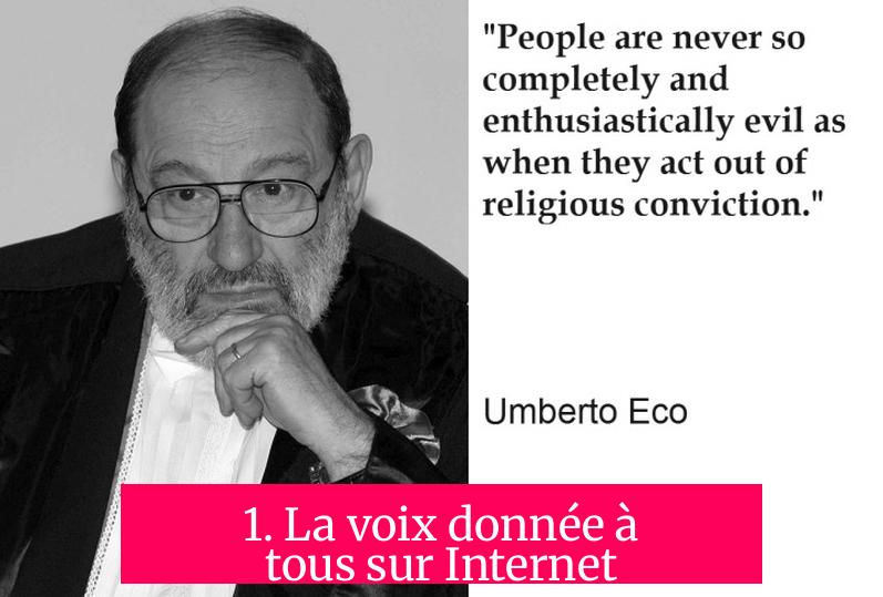 1. La voix donnée à tous sur Internet