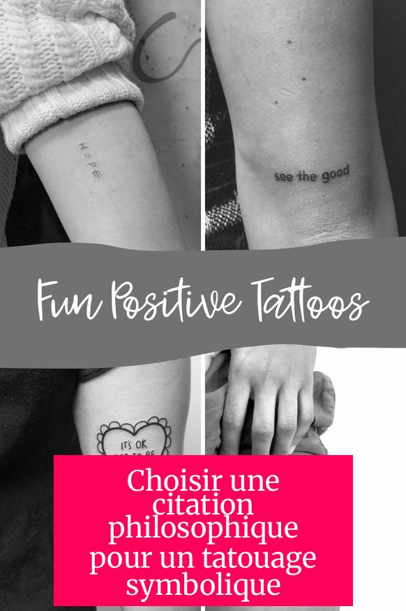 Choisir une citation philosophique pour un tatouage symbolique
