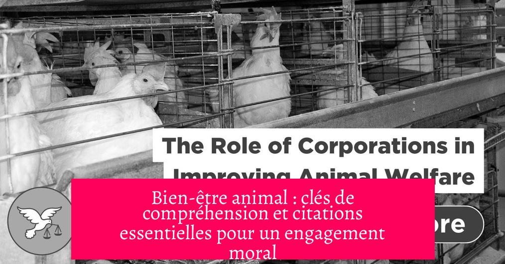 Bien-être animal : clés de compréhension et citations essentielles pour un engagement moral