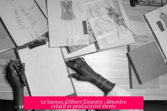 Le bureau d'Albert Einstein : désordre créatif et productivité élevée