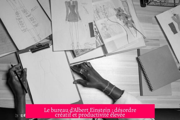 Le bureau d'Albert Einstein : désordre créatif et productivité élevée