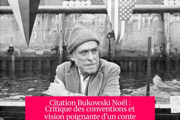 Citation Bukowski Noël : Critique des conventions et vision poignante d'un conte atypique