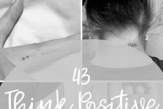 Tatouages de citations courtes : messages positifs pour la peau et l'âme