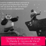 Citations Marquantes de Kung Fu Panda 4 : Leçons de Vie et Impact des Personnages
