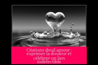 Citations deuil amour : exprimer la douleur et célébrer un lien indéfectible