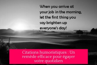 Citations humoristiques : Un remède efficace pour égayer votre quotidien