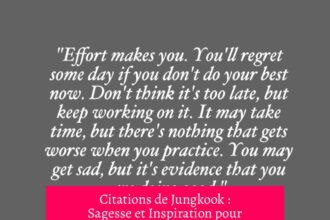 Citations de Jungkook : Sagesse et Inspiration pour Construire son Bonheur