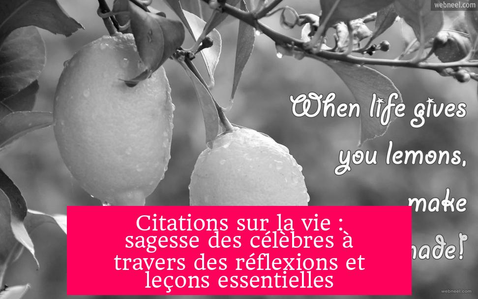 Citations sur la vie : sagesse des célèbres à travers des réflexions et leçons essentielles