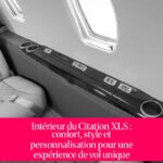 Intérieur du Citation XLS : confort, style et personnalisation pour une expérience de vol unique