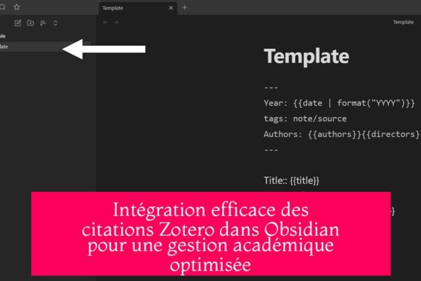 Intégration efficace des citations Zotero dans Obsidian pour une gestion académique optimisée
