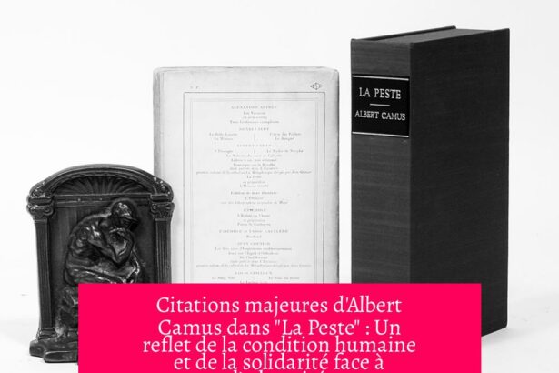 Citations majeures d'Albert Camus dans "La Peste" : Un reflet de la condition humaine et de la solidarité face à l'adversité