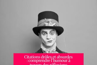 Citations drôles et absurdes : comprendre l'humour à travers des réflexions loufoques
