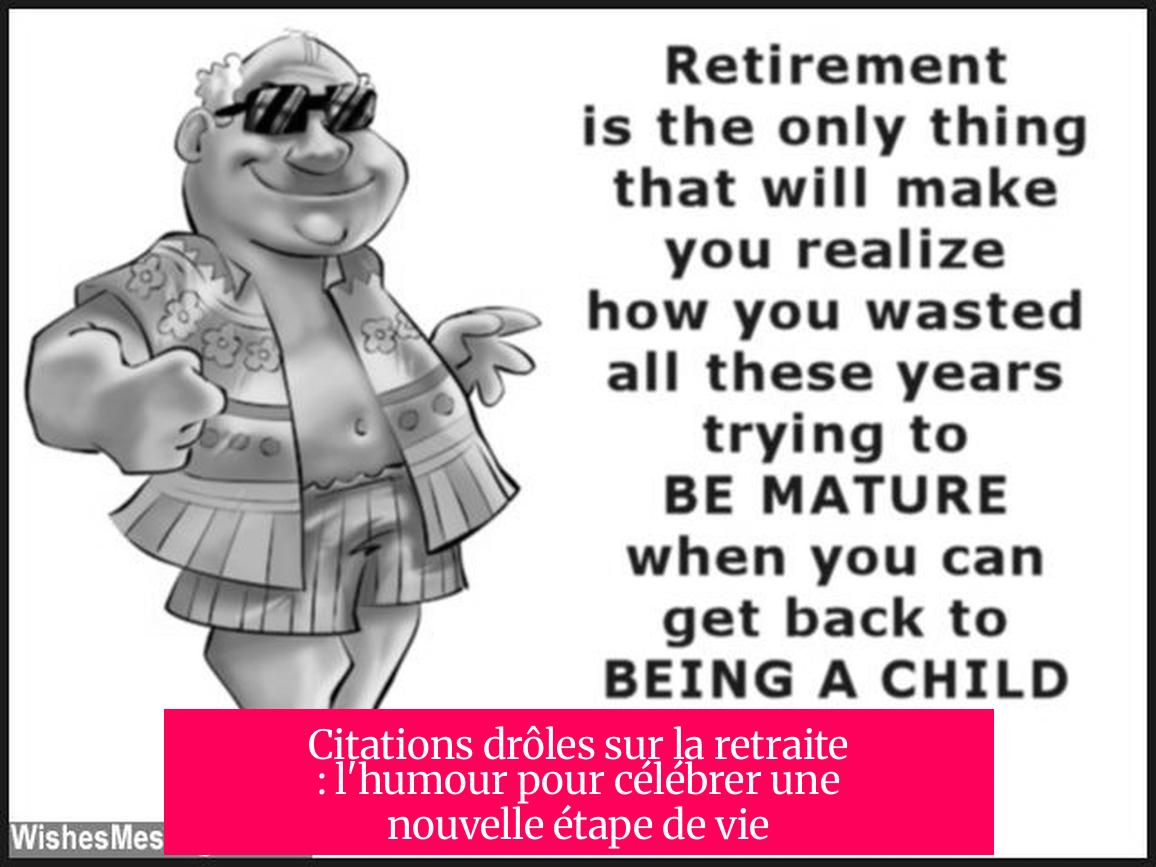 Citations drôles sur la retraite : l'humour pour célébrer une nouvelle étape de vie