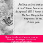 Phrase touchante d’amour pour un homme : messages sincères et citations émouvantes